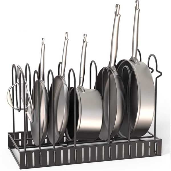 SCLLNDA Porta Coperchi Pentole Porta Padelle Porta Padelle Salvaspazio - Foto 9